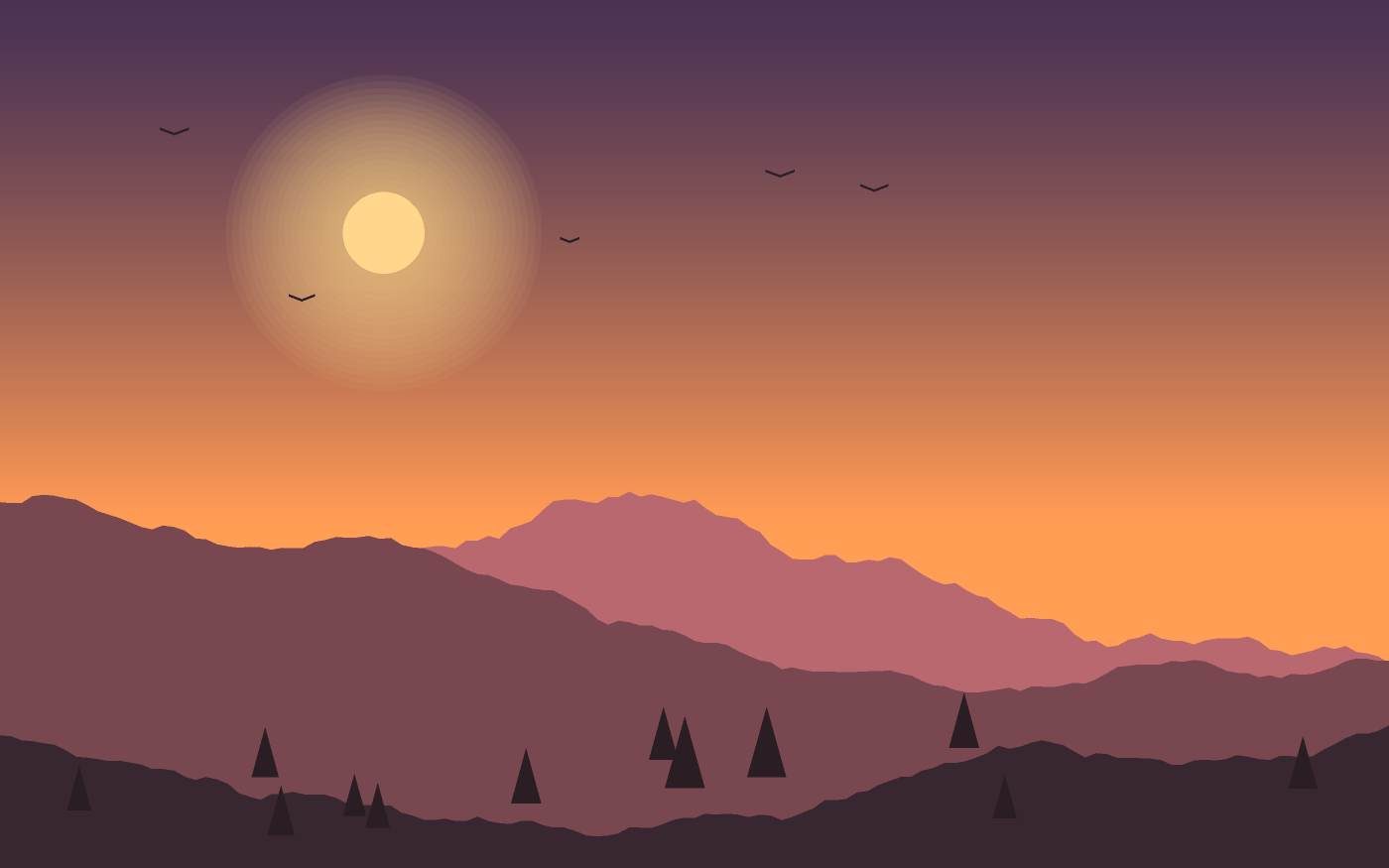 Landschaftsillustration