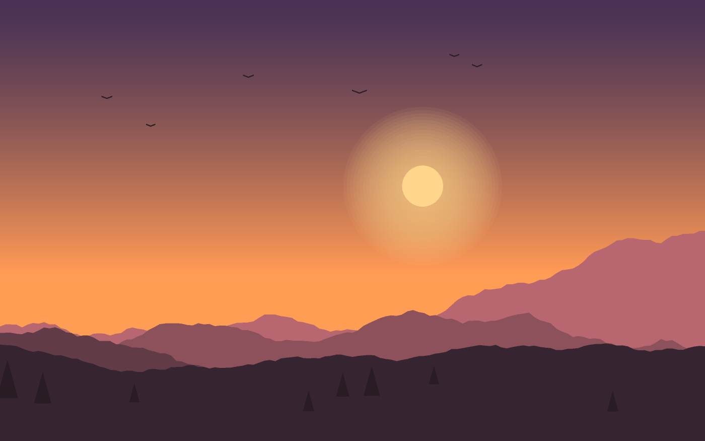 Landschaftsillustration