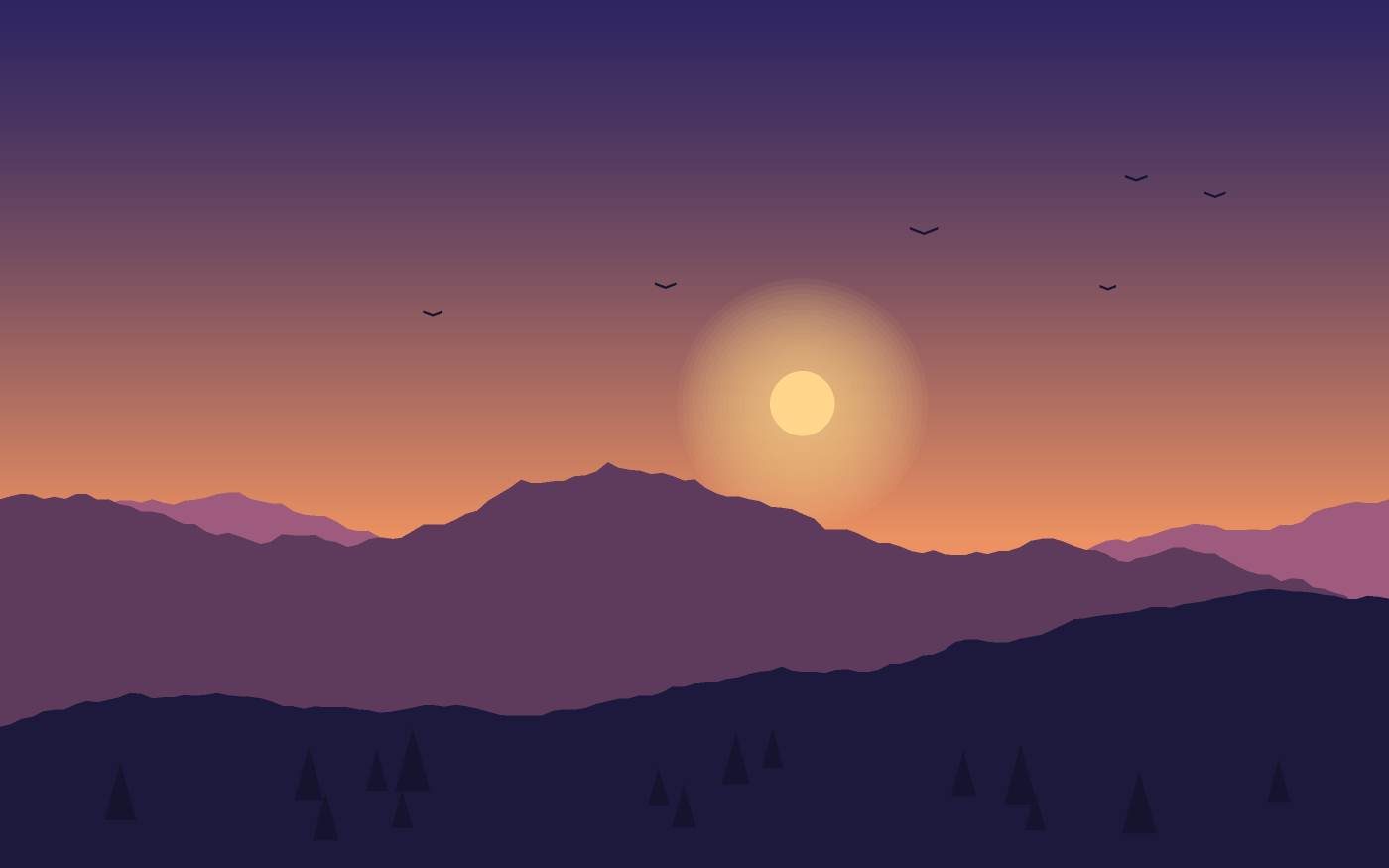 Landschaftsillustration