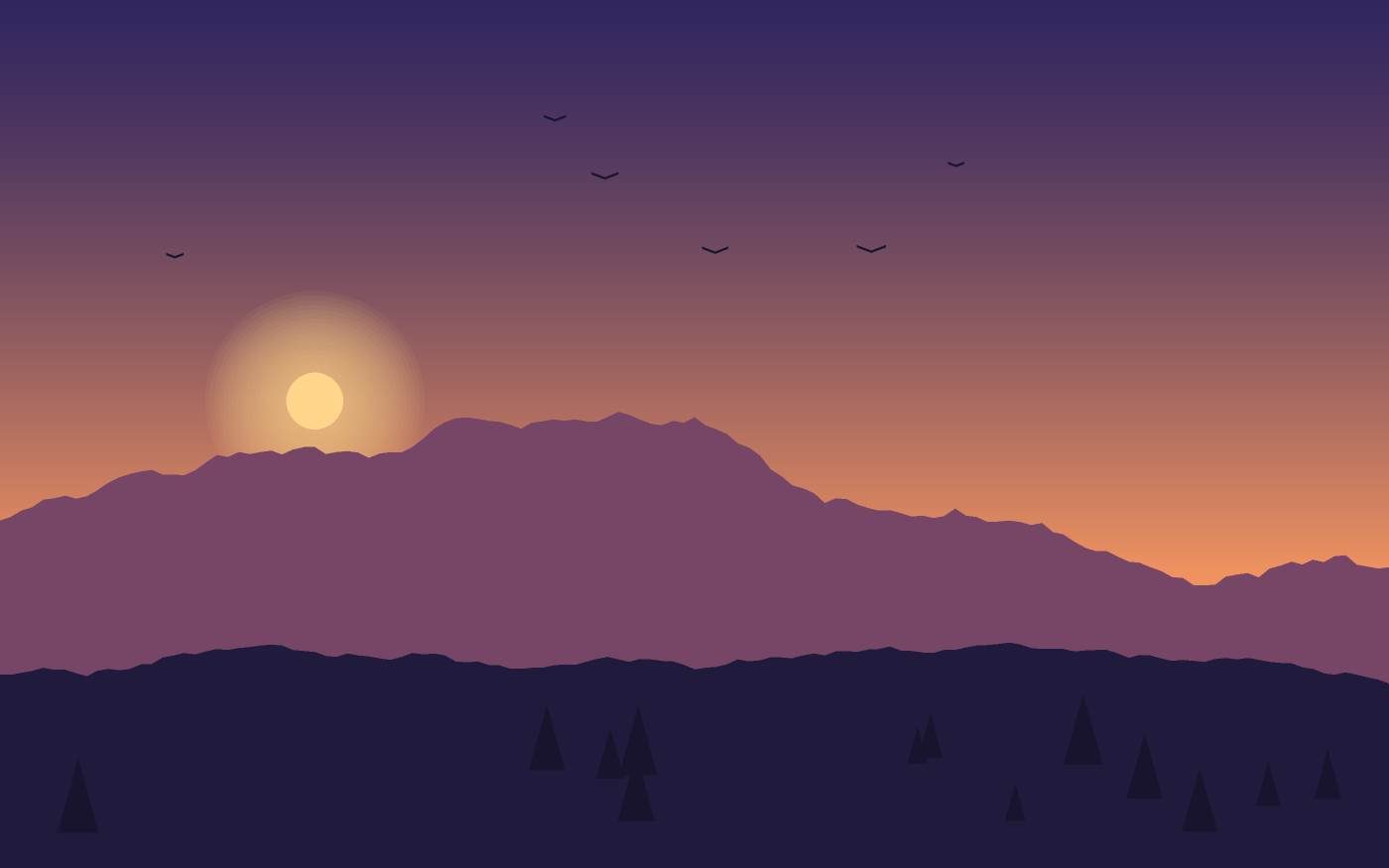 Landschaftsillustration