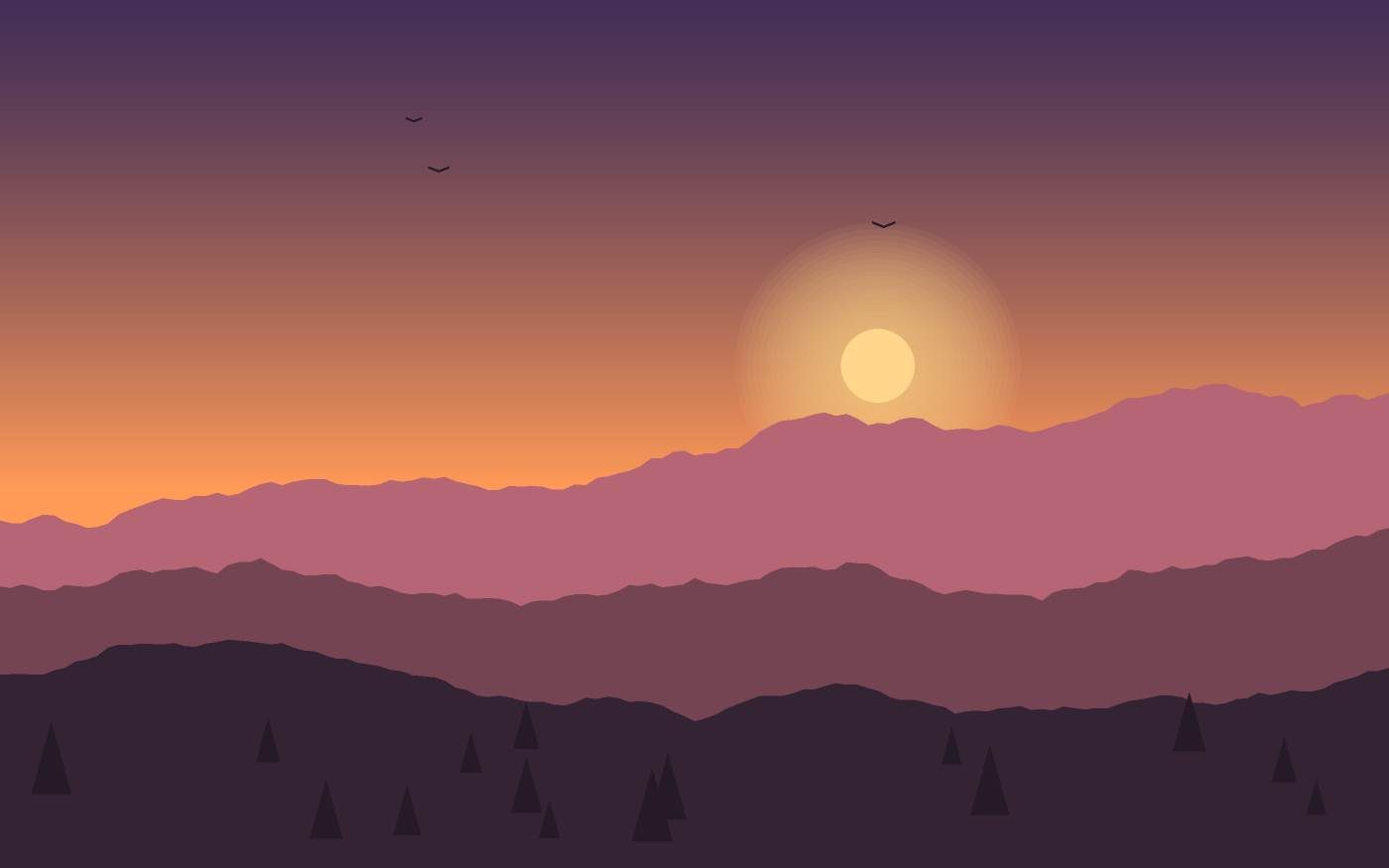 Landschaftsillustration