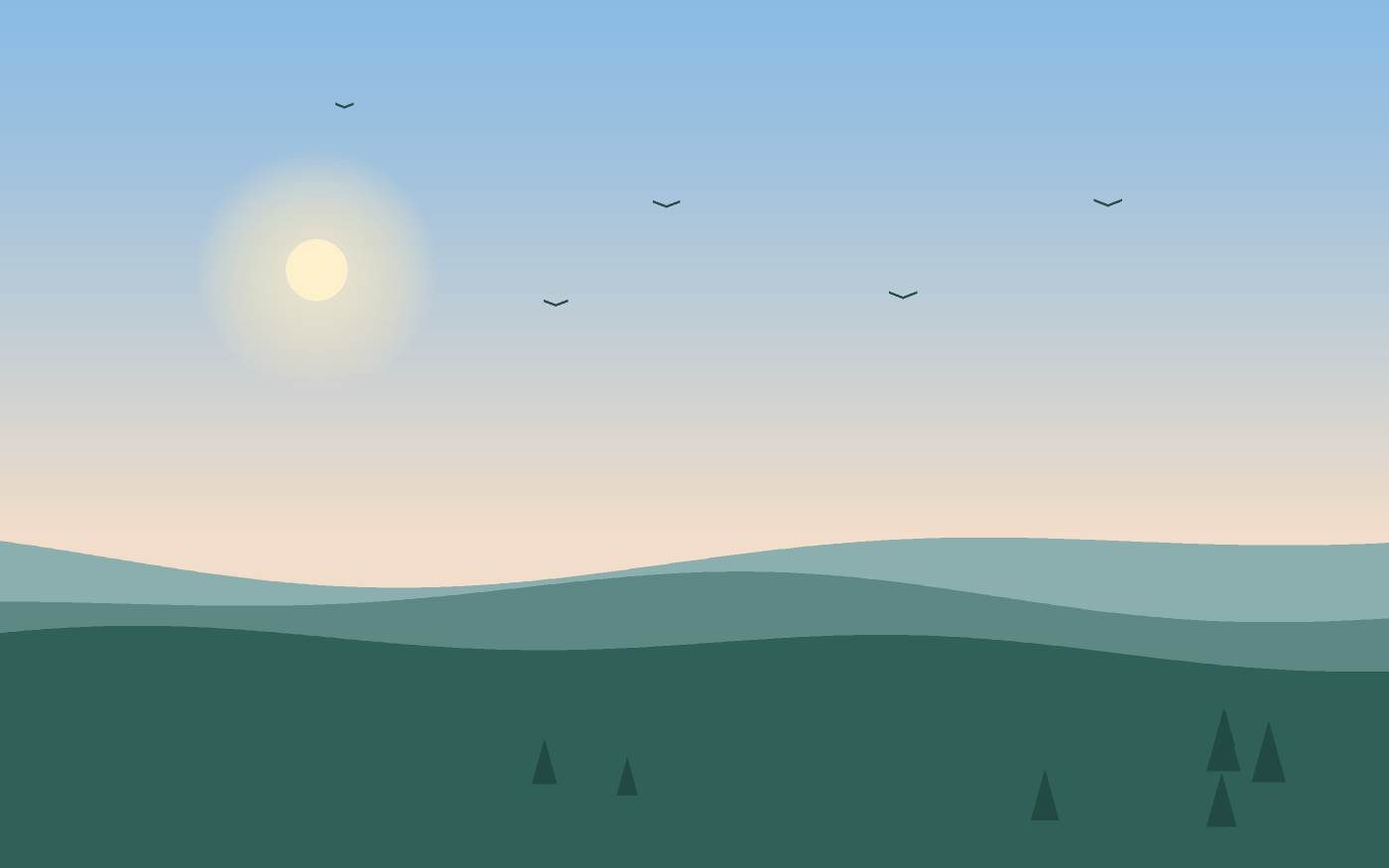 Illustrazione di un paesaggio