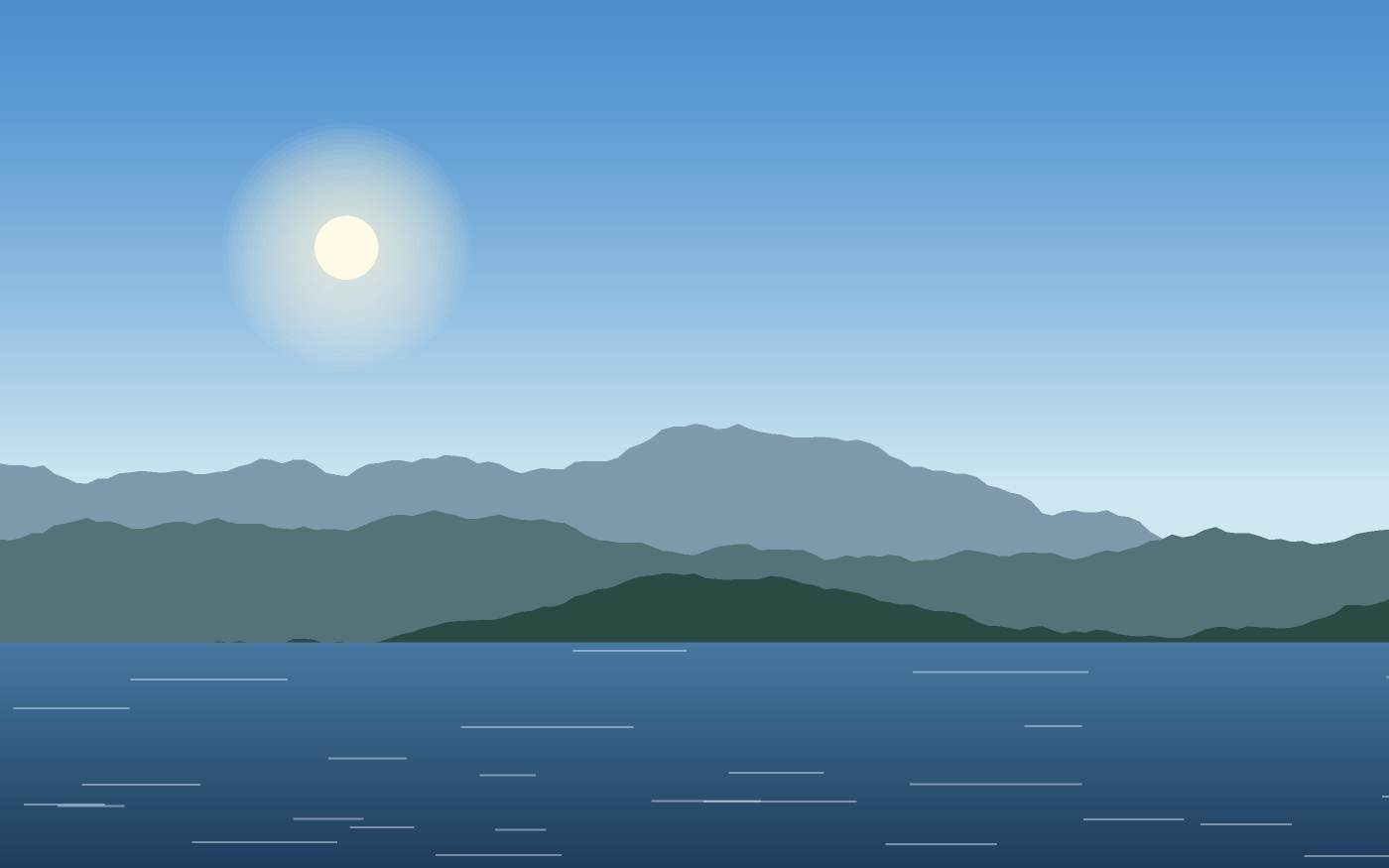 Illustrazione di un paesaggio