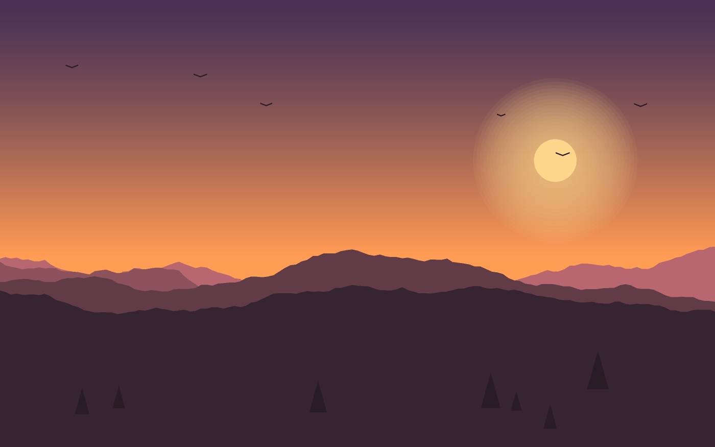 Landschapsillustratie