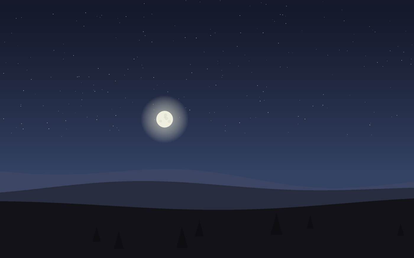 Ilustração de uma paisagem
