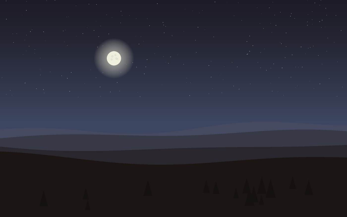 Ilustração de uma paisagem
