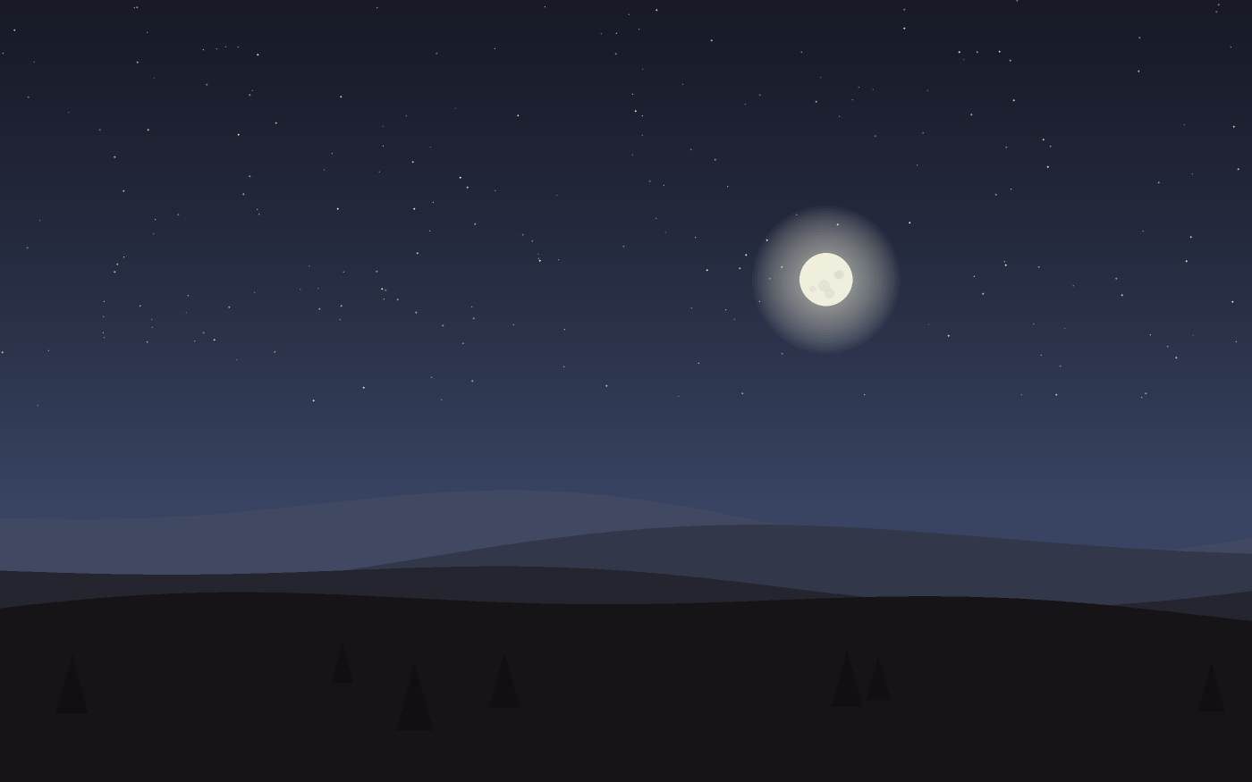 Ilustração de uma paisagem
