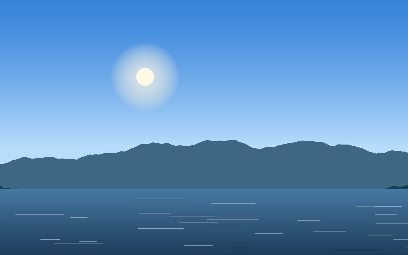 Ilustração de uma paisagem